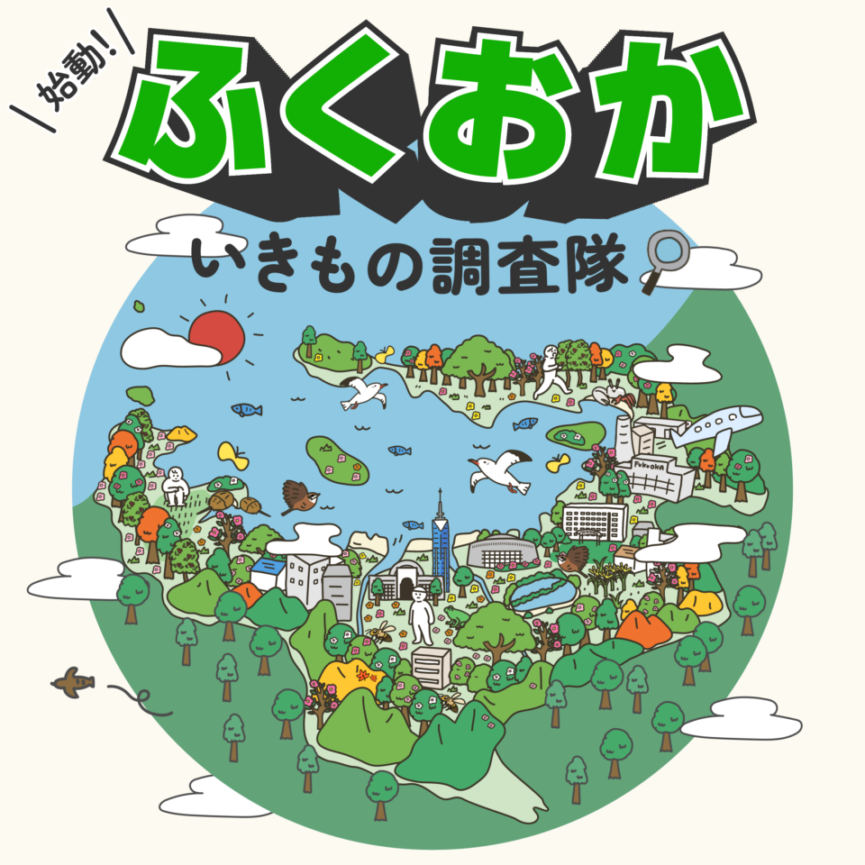 アプリで参加しよう！「ふくおかいきもの調査隊」